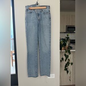 AGOLDE criss cross straight jeans